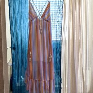 Free People These Days striped maxi dress